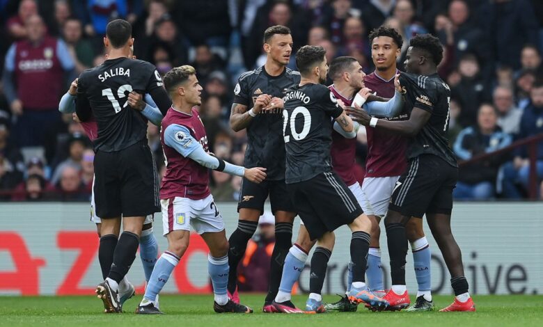 أرسنال وأستون فيلا (المصدر:Gettyimages)