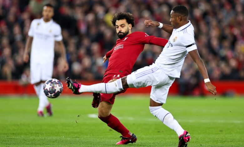 ديفيد ألابا - محمد صلاح - تاريخ مواجهات ريال مدريد ضد ليفربول (المصدر:Gettyimages)