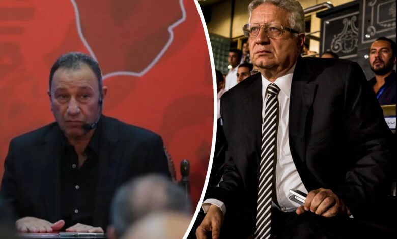 رئيس الزمالك: مرتضى منصور - محمود الخطيب رئيس الأهلي