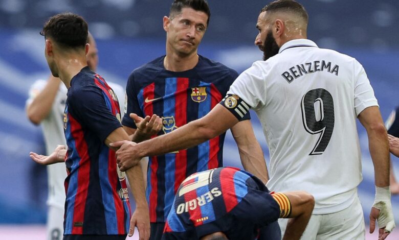 الكلاسيكو بين برشلونة ضد ريال مدريد (المصدر:Gettyimages)