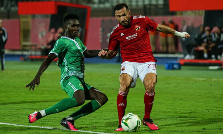 علي معلول - الأهلي المصري ضد القطن الكاميروني (تصوير: مصطفى الشحات)