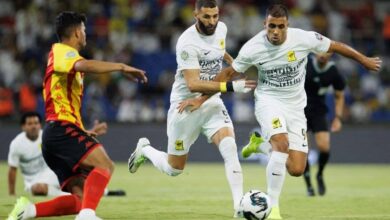 عبد الرزاق حمد الله - كريم بنزيما - اتحاد جدة (ألمصدرgettyimages)