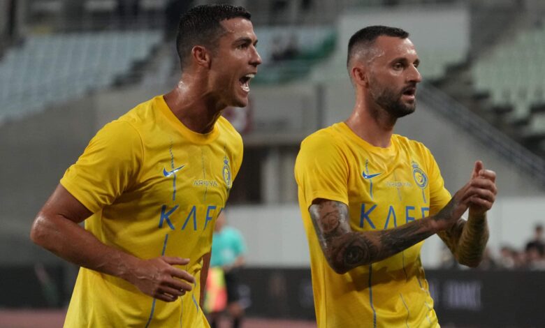 كريستيانو رونالدو - بروزوفيتش - تشكيل النصر السعودي (ألمصدرgettyimages)