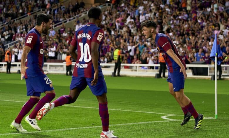 بيدري - أنسو فاتي - جوندوجان - برشلونة (المصدر:Gettyimages)