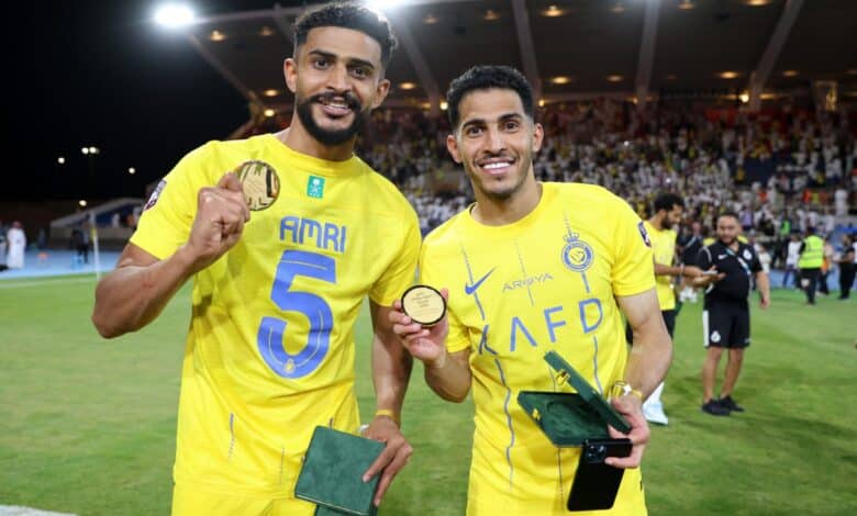 عبدالإله العمري - سلطان الغنام - النصر السعودي