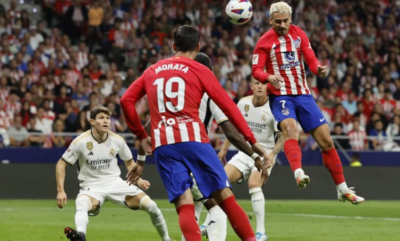 أنطوان جريزمان وألفارو موراتا - أتلتيكو مدريد ضد ريال مدريد (المصدر:Gettyimages)
