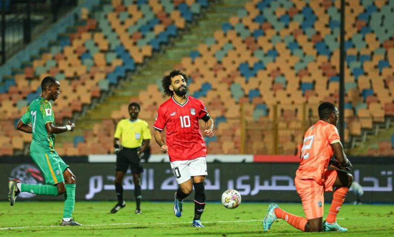 محمد صلاح مصر ضد جيبوتي تصفيات إفريقيا لكأس العالم