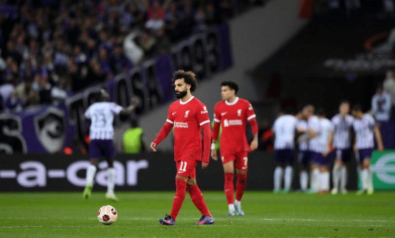 تولوز ضد ليفربول - محمد صلاح (المصدر:Gettyimages) تشكيل ليفربول