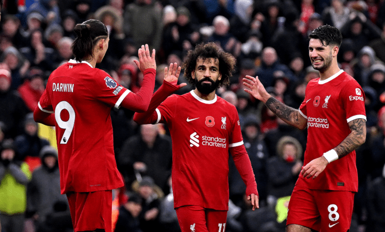 ليفربول ضد برينتفورد (المصدر:Gettyimages) القنوات الناقلة لمباراة ليفربول ضد شيفيلد يونايتد