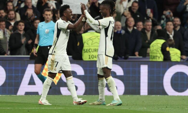 ادواردو كامافينجا - فينيسيوس جونيور - ريال مدريد (المصدر:Gettyimages)