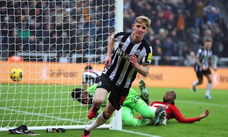 مانشستر يونايتد - نيوكاسل يونايتد - أنتوني جوردون