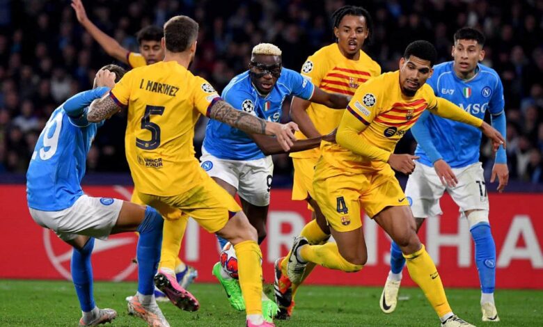 تشكيل برشلونة ضد نابولي