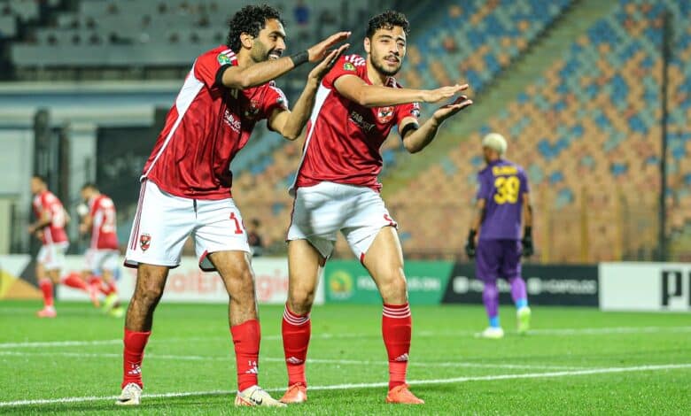 أكرم توفيق - حسين الشحات - الأهلي المصري (تصوير: حسين الشحات)