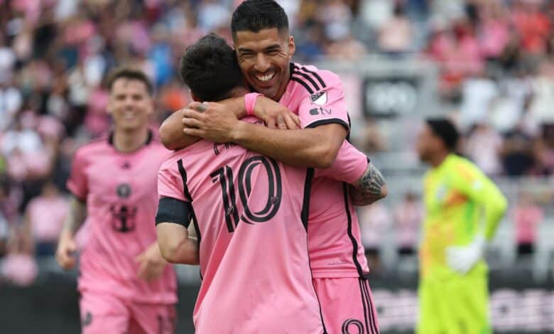 ليونيل ميسي - لويس سواريز - إنتر ميامي (المصدر gettyimages)