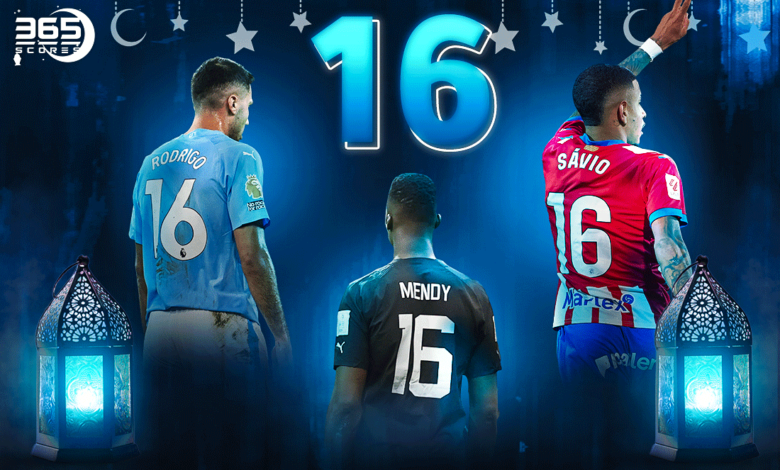 أفضل 3 لاعبين رقم قميصهم 16