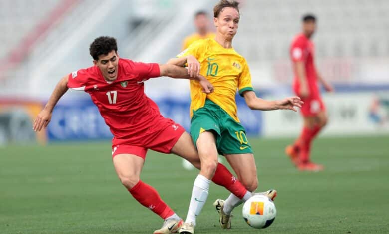 الأردن ضد أستراليا تحت 23 سنة