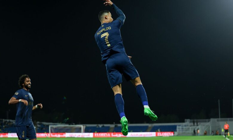 كريستيانو رونالدو - النصر ضد أبها- المصدر: Gettyimages