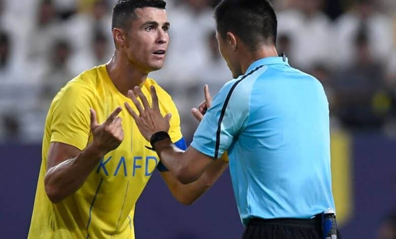 كم مرة حصل كريستيانو رونالدو على بطاقة حمراء