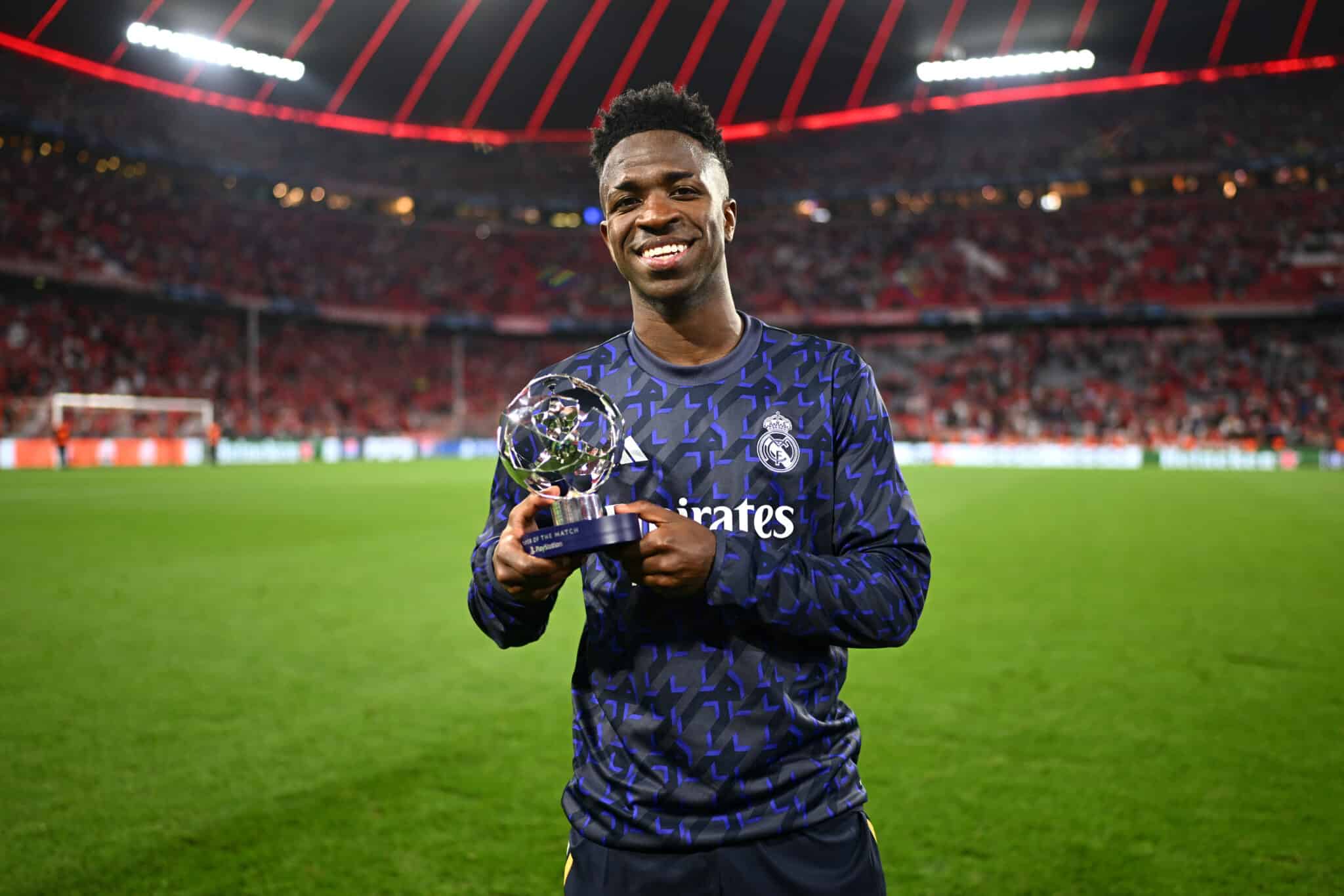 After his two goals in the Champions League Semi-Finals, Vinicius Jr was the man of the match against Bayern Munich!