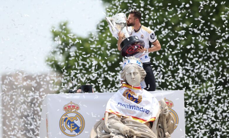 ناتشو - احتفالات ريال مدريد بكأس الليجا