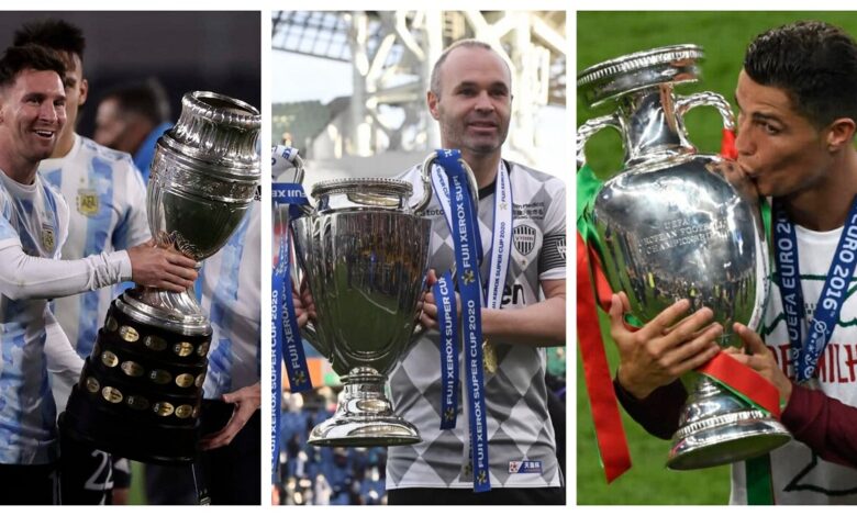 تشكيل اللاعبين الأكثر تتويجًا بالألقاب في التاريخ