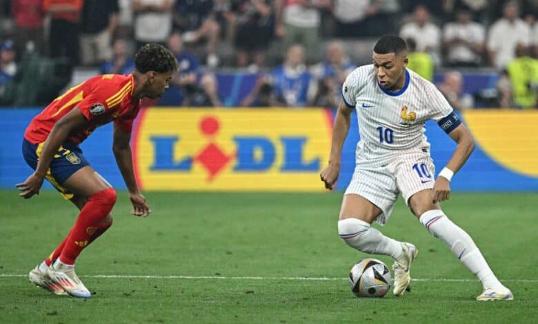 كيليان مبابي - لامين يامال - إسبانيا ضد فرنسا