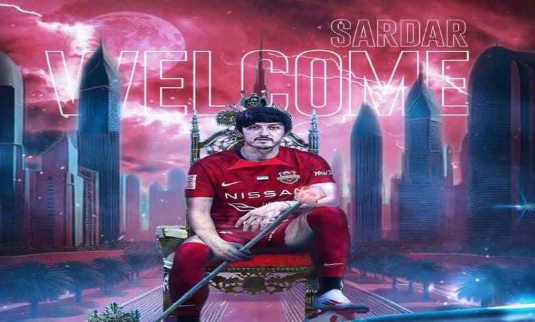 سردار أزمون لاعب شباب الأهلي