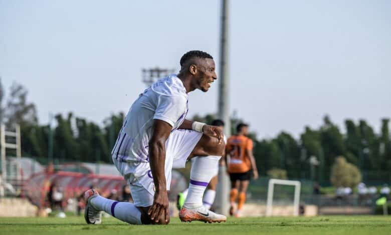 لابا كودجو من مباراة العين ضد نهضة بركان