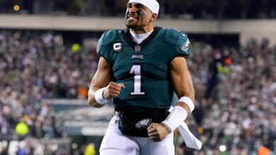 Jalen Hurts #1 of the Philadelphia Eagles
