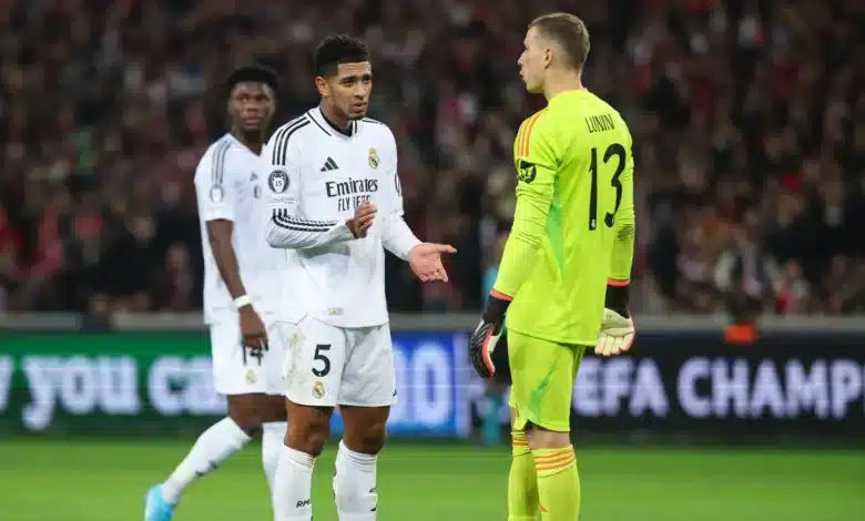 أندري لونين - جود بيلينجهام - ريال مدريد (المصدر:Gettyimages)