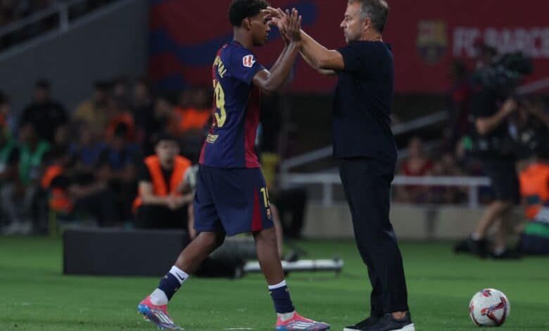 هانز فليك-لامين يامال-برشلونة