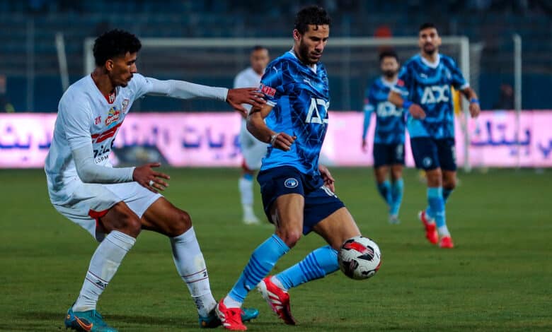 رمضان صبحي - حسام عبد المجيد - الزمالك ضد بيراميدز (تصوير: مصطفى الشحات)
