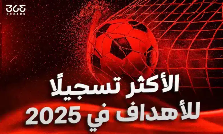 أكثر 10 لاعبين تسجيلا للأهداف في 2025