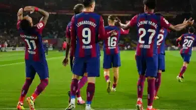 لامين يامال - ليفاندوفسكي - رافينيا - برشلونة (المصدر:Gettyimages)