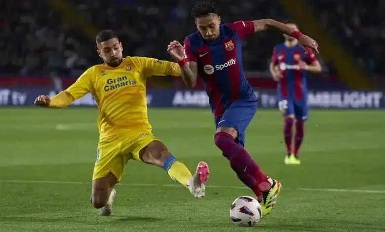 القنوات الناقلة لمباراة برشلونة ضد لاس بالماس بالجولة 25 في الدوري الإسباني