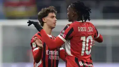 تشكيل ميلان ضد إنتر ميلان في نصف نهائي كأس إيطاليا 2025 رافائيل لياو - جواو فيليكس - ميلان (المصدر:Gettyimages)