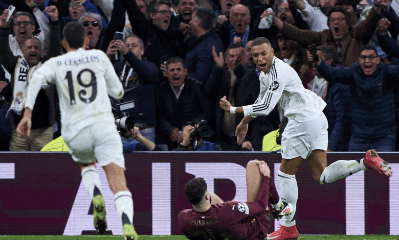 كيليان مبابي - ريال مدريد ضد مانشستر سيتي (المصدر:Gettyimages)
