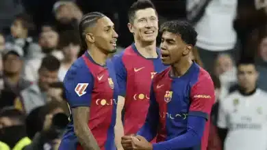 رافينيا - لامين يامال - ليفاندوفسكي - مباراة برشلونة اليوم (المصدر:Gettyimages)