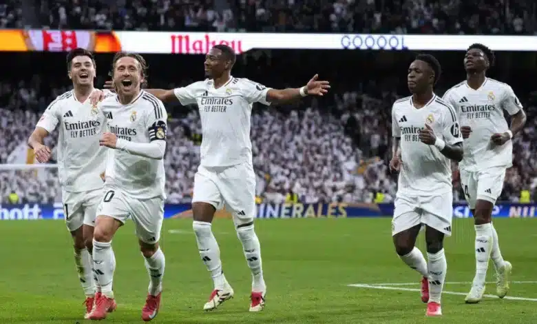 فينيسيوس جونيور - لوكا مودريتش - إبراهيم دياز - ريال مدريد (المصدر:Gettyimages)