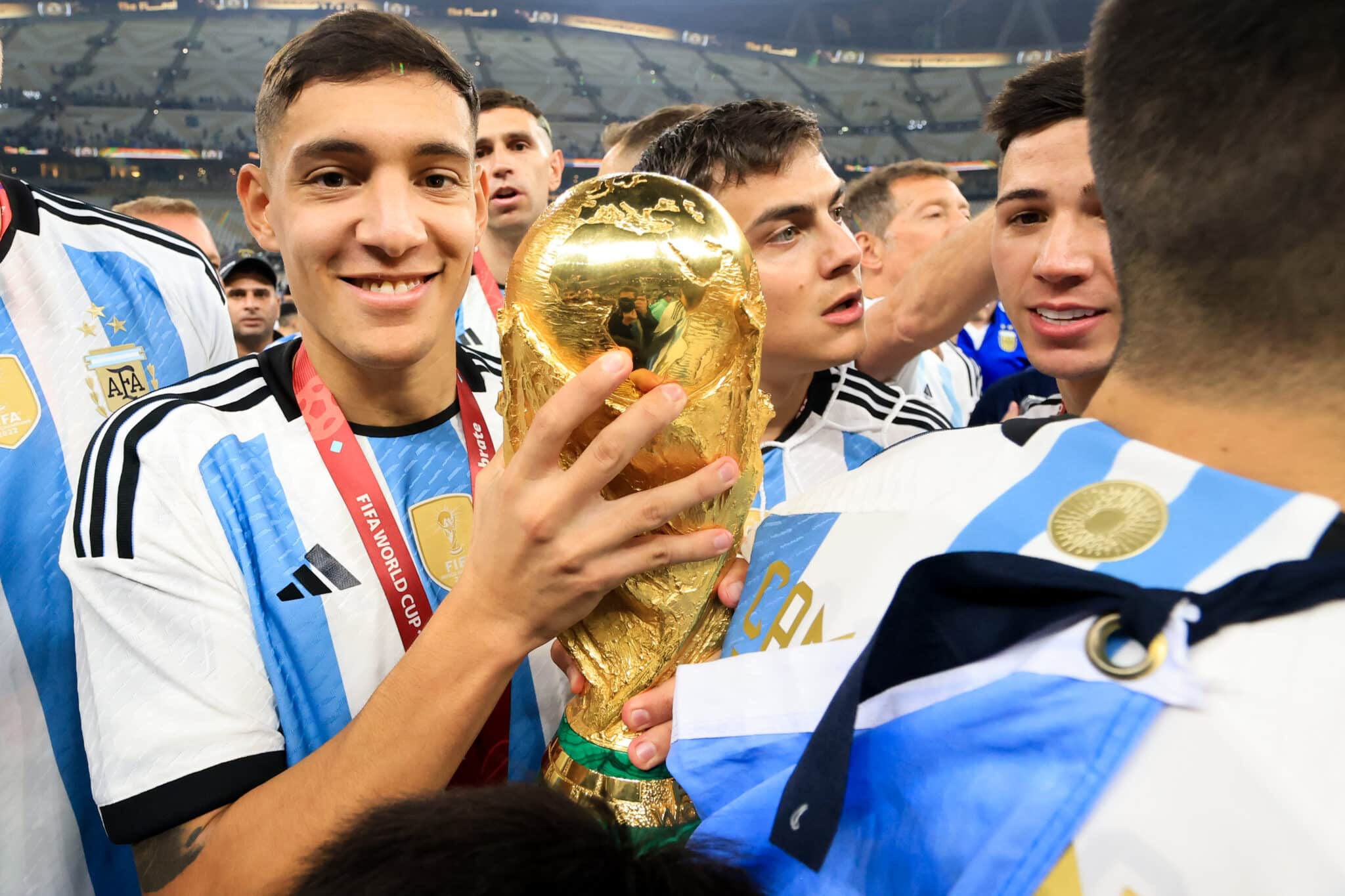 Argentina celebrating 2022 World Cup
