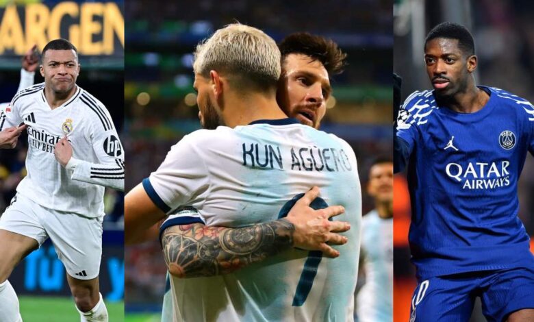 عثمان ديمبيلي - ليونيل ميسي - أجويرو - كيليان مبابي