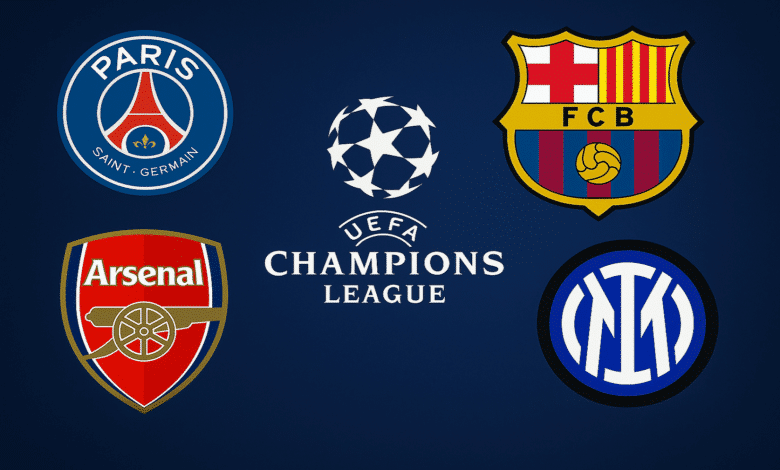 أرسنال - برشلونة - باريس - إنتر ميلان