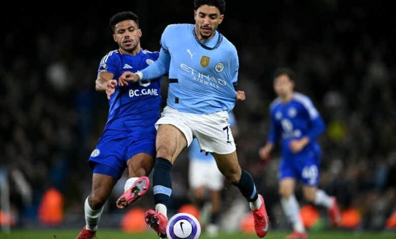 عمر مرموش - مانشستر سيتي ضد ليستر سيتي