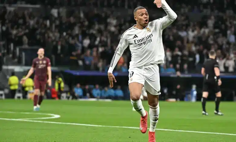 كيليان مبابي - ريال مدريد ضد مانشستر سيتي - المصدر : (Getty images)