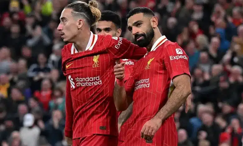 محمد صلاح - كوستاس تاسيميكاس - مباراة ليفربول اليوم