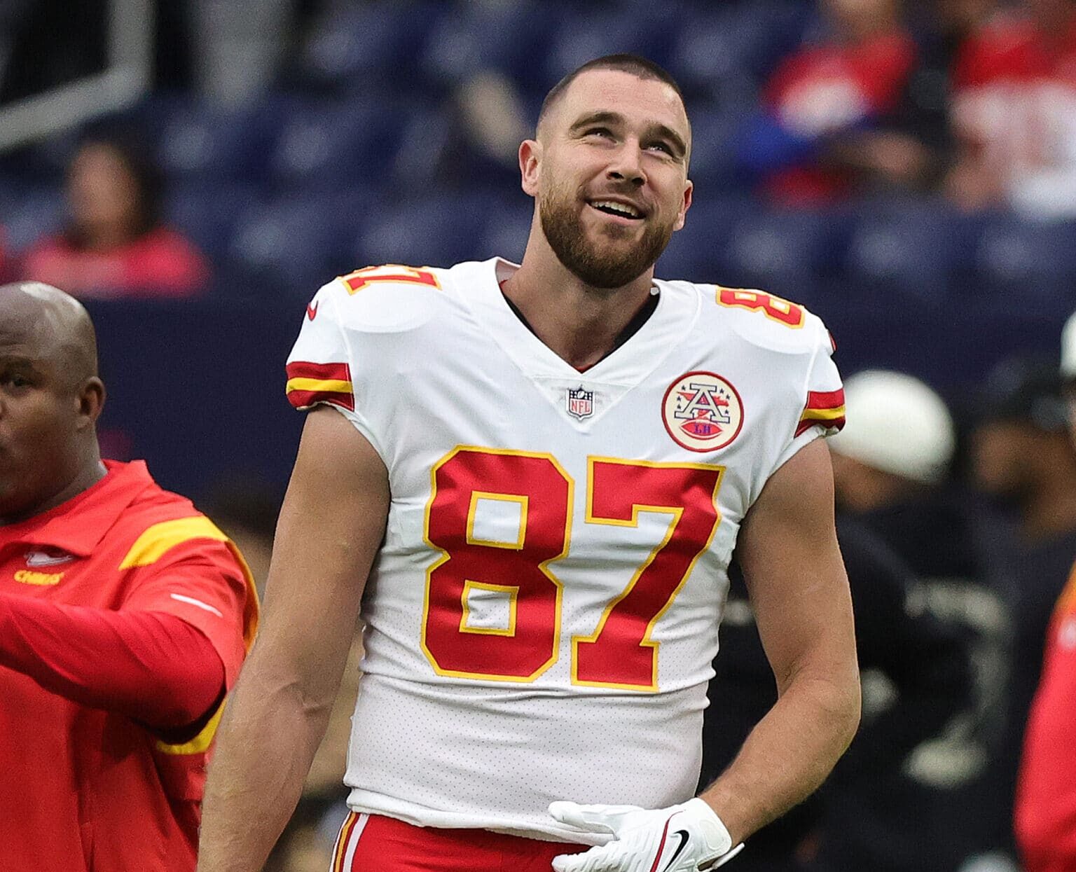 Travis Kelce #87 of the Kansas City Chiefs