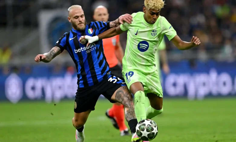 لامين يامال - دي ماركو - برشلونة ضد إنتر ميلان