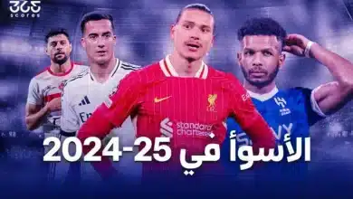 قائمة أسوأ لاعبين في العالم 2025