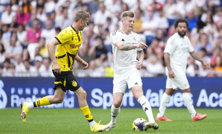 مباراة أساطير ريال مدريد ضد أساطير بوروسيا دوتموند (المصدر:gettyimages)