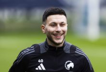 COPENHAGEN, DENMARK - DECEMBER 11: Roony Bardghji during a FC Copenhagen training session at Nummer 10, on December 11, 2024, in Copenhagen, Denmark.